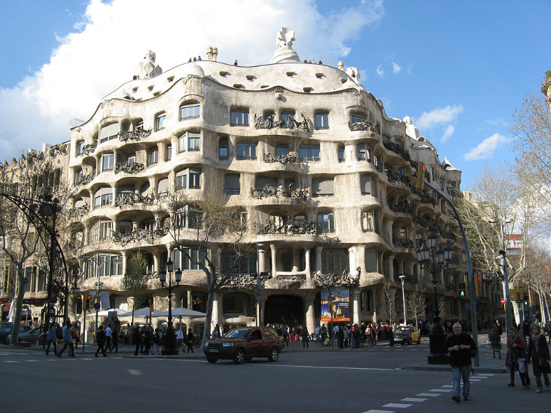Antonio Gaudžio projektuota Casa Mila Barselonoje. Šaltinis – wikimedia.org