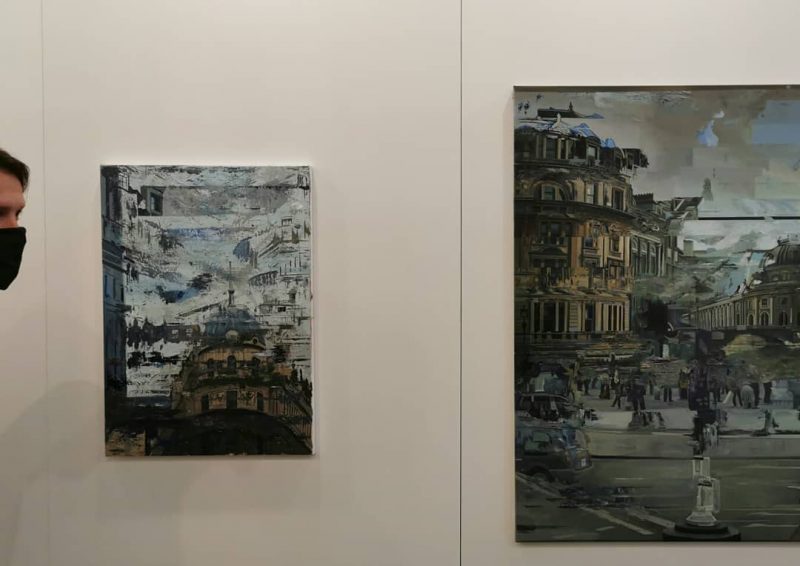R. Petrovo darbai iš ciklo „Sąmyšis“ meno mugėje „ArtVilnius“. Asmeninio archyvo nuotr.
