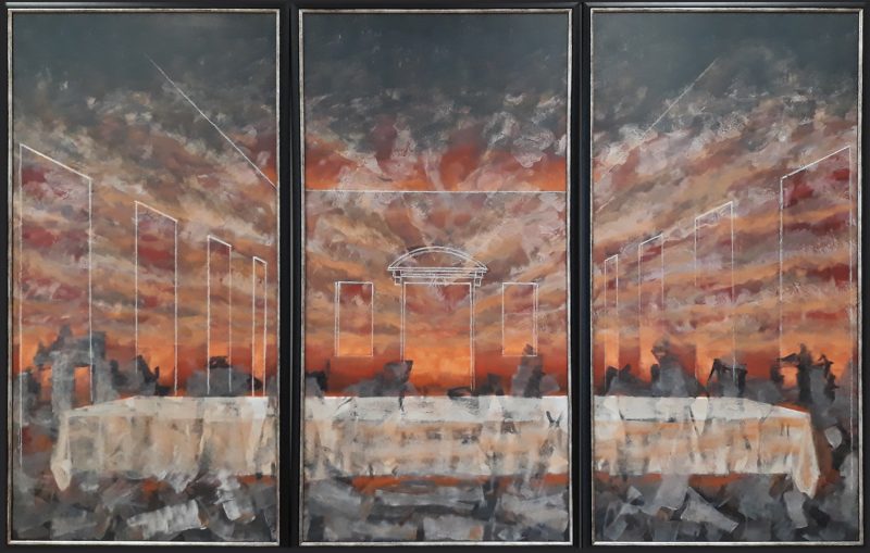 Vytautas Valius. Paskutinė vakarienė I–III. 2004. Dailininko šeimos nuosavybė