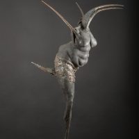 Edmundas Frėjus. Neskraidanti būtybė. Kalta geležis, 117x40 cm, 2009 m. Manto Bartaševičiaus nuotr.