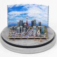 Satoshi Araki. Kino studija. 2017. Plastikas, medis, popierius. Japonijos fondas