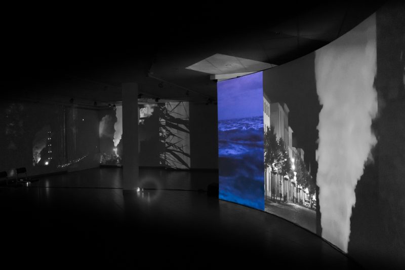 Audiovizualinė instaliacija „Mirštantis. Miestas. Gyvenimui“. Donato Bielkausko nuotr.