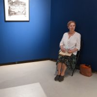 Inscenizuotas ekspozicijos saugotojos vyksmas. Ingridos Mockutės-Pocienės nuotr.