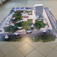 Neringa Poškutė-Jukumienė. Atgimimo aikštė. 2022, instaliacija, įvairios medžiagos ir priemonės. Ingridos Mockutės-Pocienės nuotr.