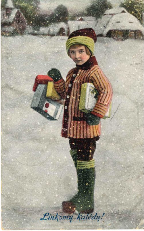 Kalėdinis atvirukas iš prof. Liudo Mažylio kolekcijos