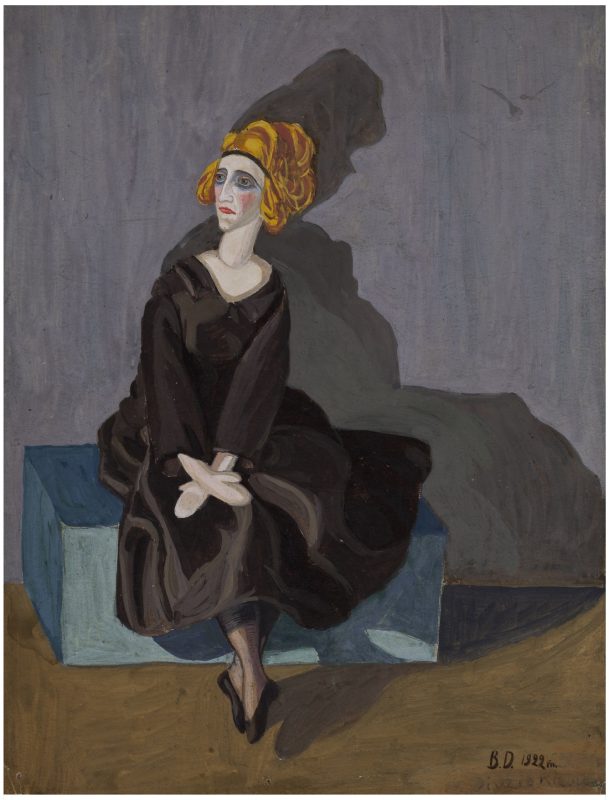 Barbora Didžiokienė. Dama juoda suknele (O. Kalpokienės portretas). 1922 m. Nacionalinis M. K. Čiurlionio dailės muziejus