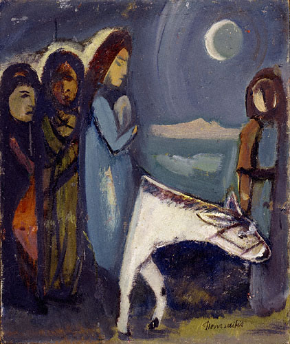 Pranas Domšaitis. „Bėgimas į Egiptą“ (1958), Lietuvos nacionalinis dailės muziejus
